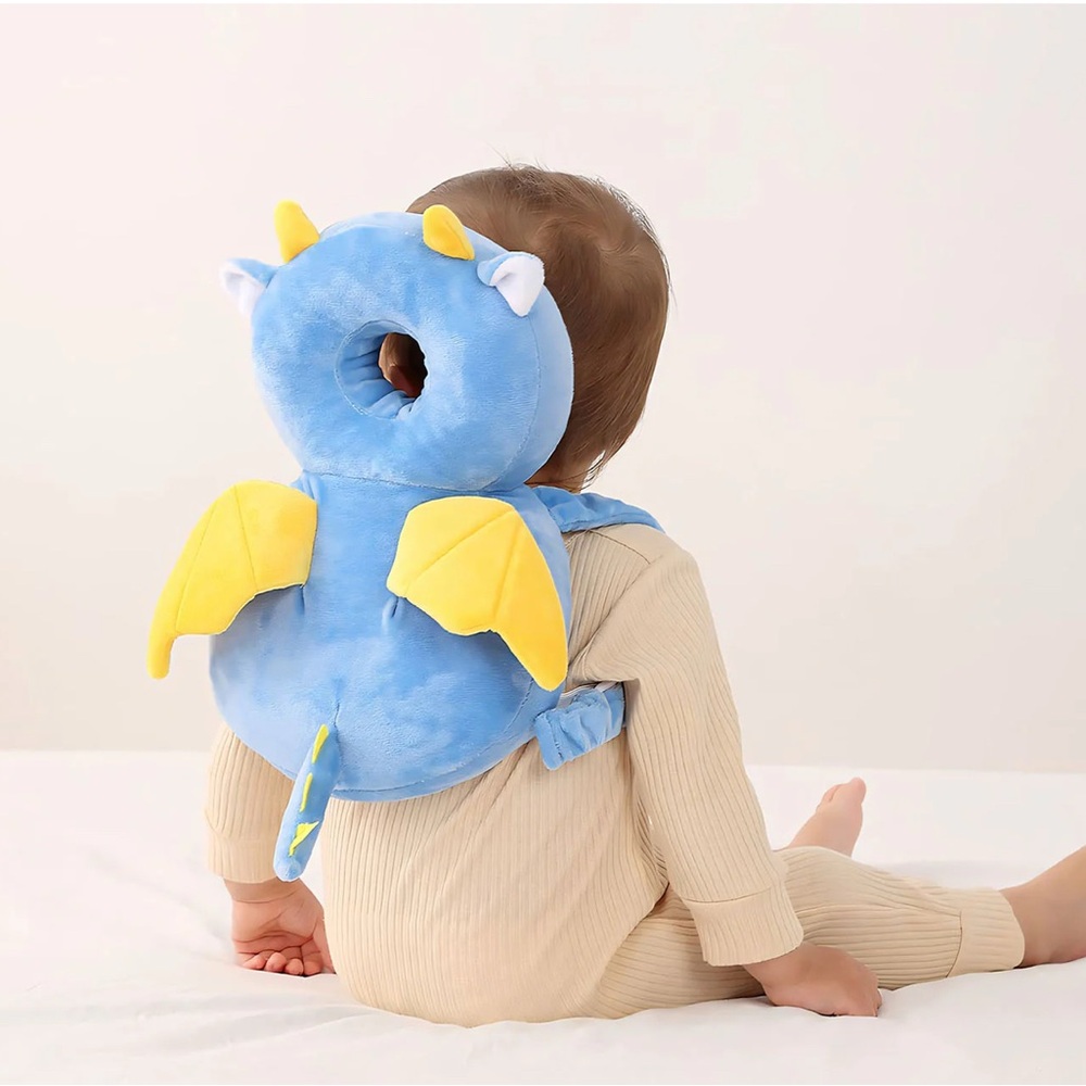 EUC Blue Dragon Plush Backpack for Kids